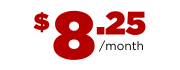 $8.25/month